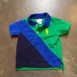 Baby Ralph Lauren Colorblock Polo Shirt Sz 6M
